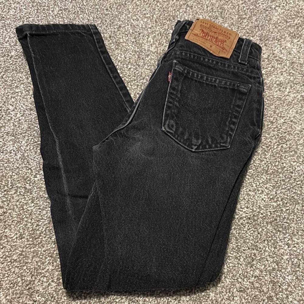 Vintage Ladies Black Levi 512’s